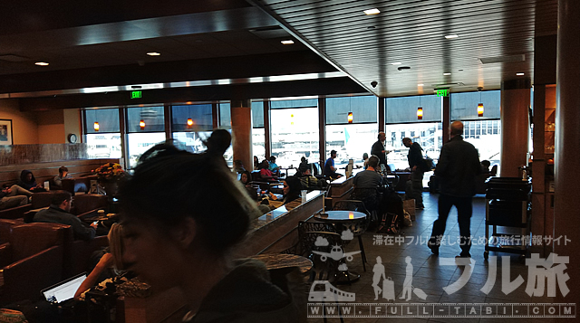 ロサンゼルス空港ターミナル6 アラスカ航空ラウンジ