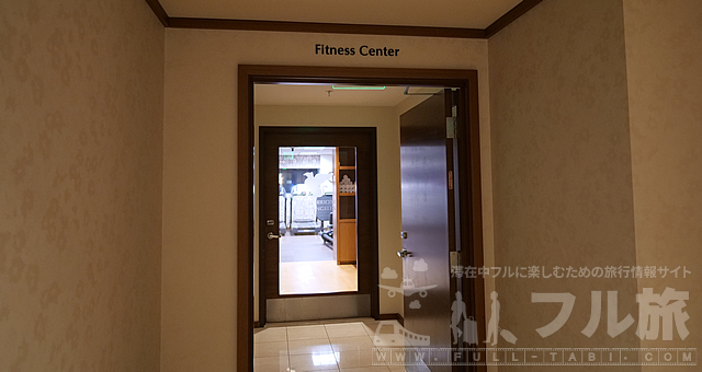 JWマリオットLA LIVEのフィットネスジム