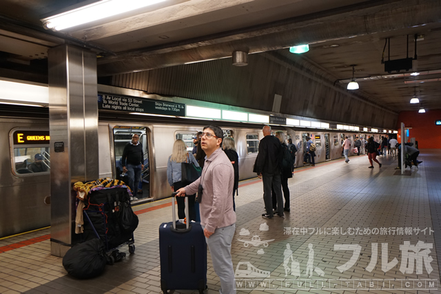 地下鉄でマンハッタンまで行く方法