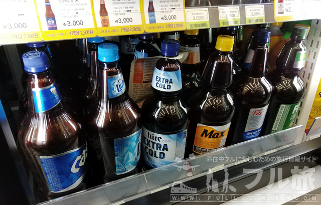 韓国のビールはペットボトル入りがある！？