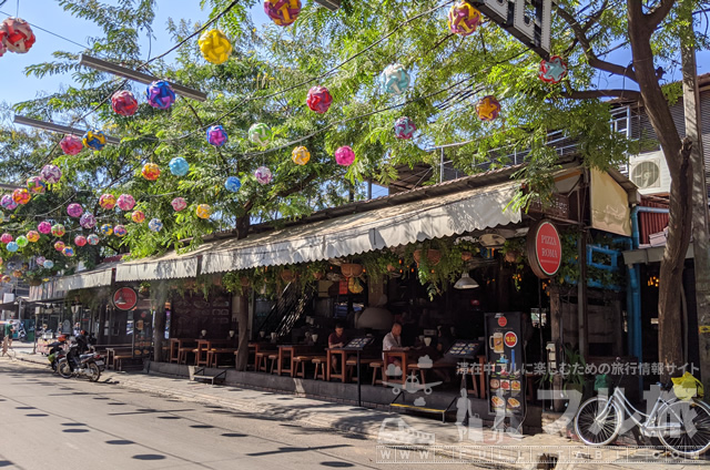 パブストリートはシェムリアップ唯一の飲食街、家族で安心して楽しめる!