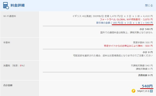 フォートラベル グローバルwifiが安い