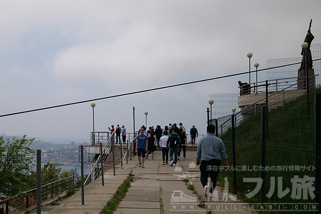 鷲の巣 展望台からウラジオストクの全景を眺める