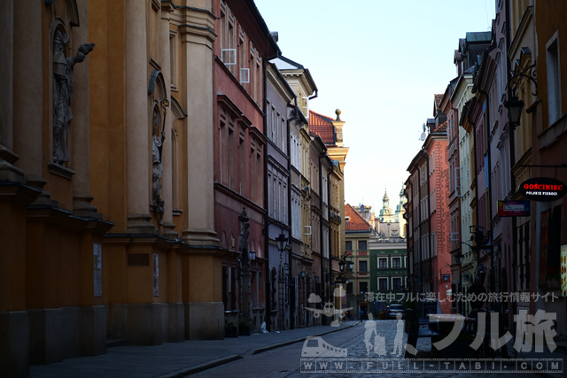 ワルシャワの旧市街を撮影するなら早朝に行くのがおすすめ